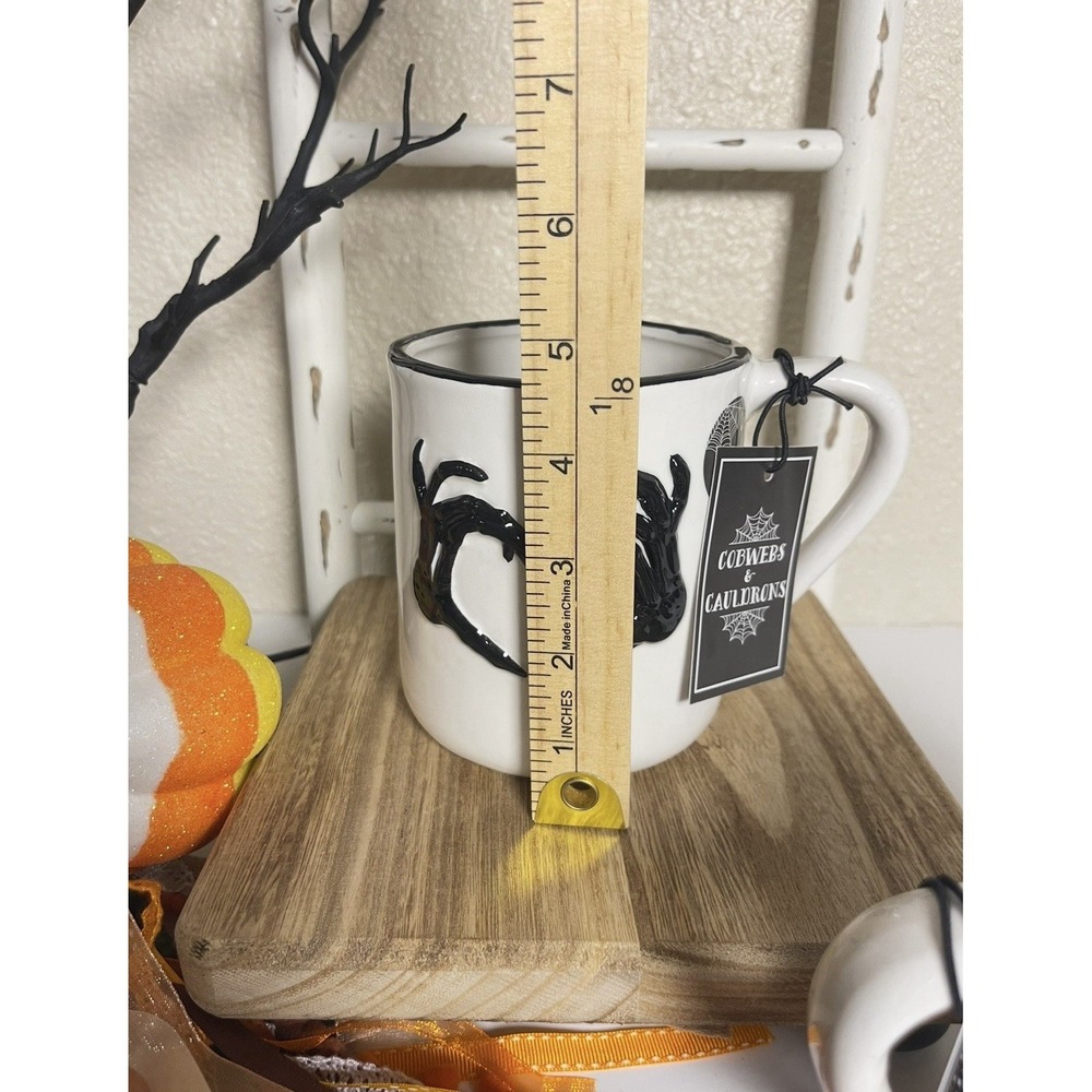 Halloween Skeleton Hands Mug - Picture 2 of 4